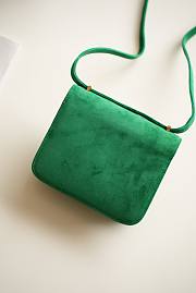 Hermes Constance Green Suede Leather 19cm Bag - 3