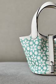 Hermes Picotin Lock 14 Lucky Daisy Green Bag - 6