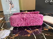 Chanel 21A Jewel Chain Pink Velvet Bag - 4