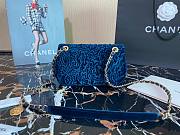 Chanel 21A Jewel Chain Blue Velvet Bag - 5