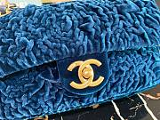 Chanel 21A Jewel Chain Blue Velvet Bag - 6