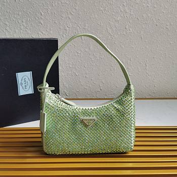 Re-Edition 2000 Nylon Mini Green Bag