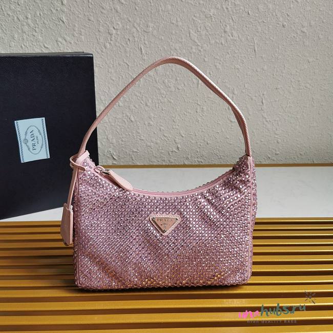 Prada Re-Edition 2000 Nylon Mini Pink Bag - 1