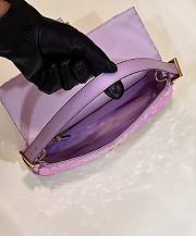 Fendi Mini Baguette purple sequinned leather bag - 2