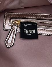 Fendi Mini Baguette light pink sequinned leather bag - 5