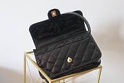 Chanel 22k Patent Calfskin & Gold-Tone Metal Black Bag - 6