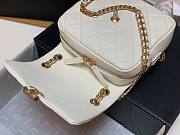 Chanel white caflskin leather backpack - 3