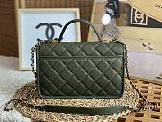 Chanel 22k Calfskin & Gold-Tone Metal Green Bag - 2