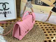 Chanel 22k Calfskin & Gold-Tone Metal Pink Bag - 4