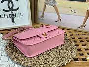 Chanel 22k Calfskin & Gold-Tone Metal Pink Bag - 3