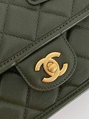 Chanel 22k Calfskin & Gold-Tone Metal Green Mini Bag - 2