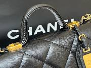 Chanel 22k Calfskin & Gold-Tone Metal Black Mini Bag - 4