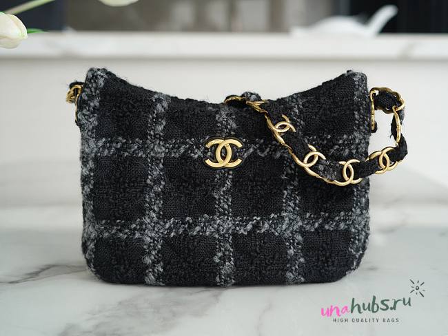 Chanel maxi hobo tweed bag  - 1