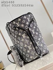 Louis Vuitton Neverfull Gray Denim MM Bag - 2