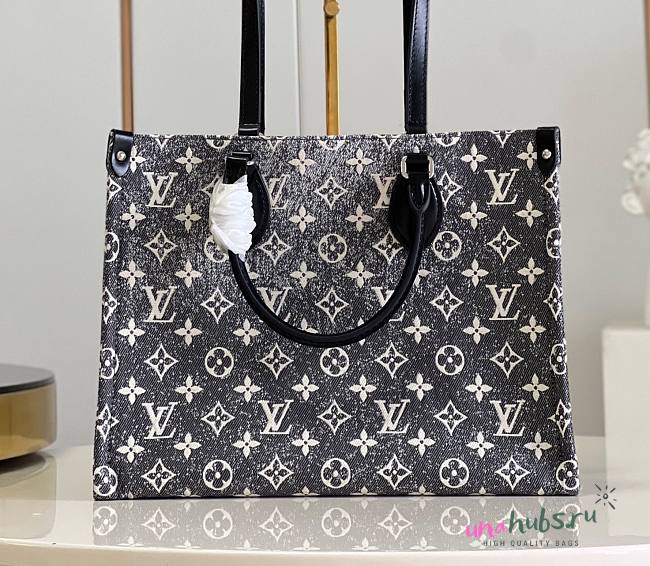 Louis Vuitton MM Onthego gray denim M59608 - 1