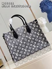 Louis Vuitton MM Onthego gray denim M59608 - 5