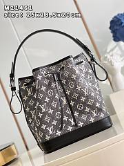 Louis Vuitton Neonoe gray denim M46449 bag - 3