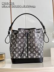 Louis Vuitton Neonoe gray denim M46449 bag - 1