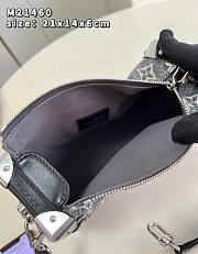 Louis Vuitton Side Trunk Gray Denim Bag - 4