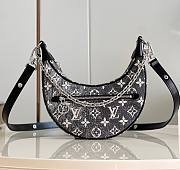 Louis Vuitton Loop Gray Denim Bag - 1