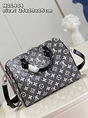 Louis Vuitton Speedy Bandoulière Gray Denim 25 Bag - 4