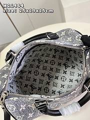 Louis Vuitton Speedy Bandoulière Gray Denim 25 Bag - 6