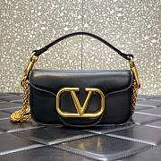 Valentino Garavani small Locò black bag - 1