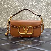 Valentino Garavani small Locò brown bag - 1