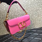 Valentino Garavani Locò pink large bag  - 4