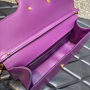 Valentino Garavani Locò purple large bag - 5