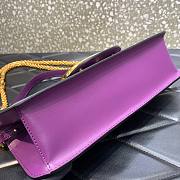 Valentino Garavani Locò purple large bag - 3