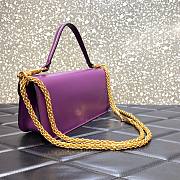 Valentino Garavani Locò purple large bag - 2