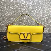 Valentino Garavani Locò yellow large bag - 1