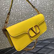 Valentino Garavani Locò yellow large bag - 5