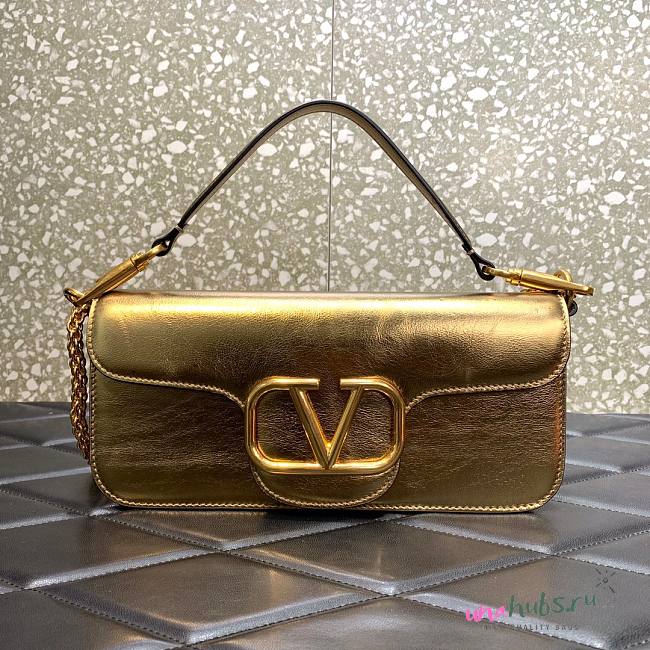 Valentino Garavani Locò golden large bag - 1