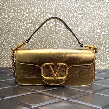 Valentino Garavani Locò golden large bag