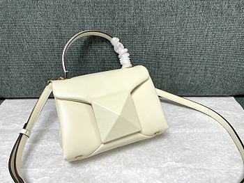 Valentino Garavani One Stud white mini tote bag