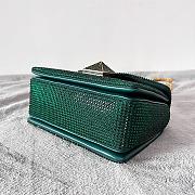 Valentino Garavani One Stud embroidered green mini bag - 4