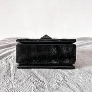 Valentino Garavani One Stud embroidered black mini bag - 2