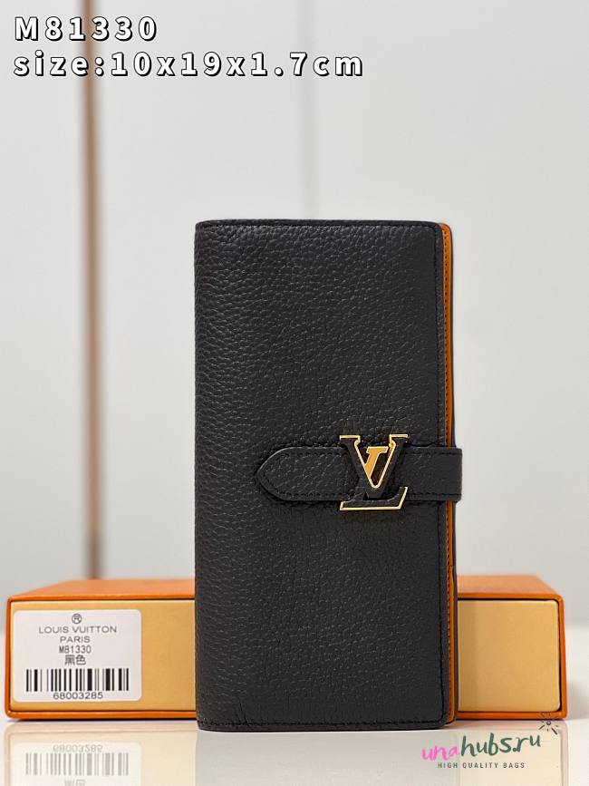 Louis Vuitton Vertical long black wallet  - 1