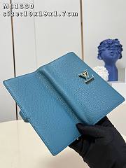 Louis Vuitton Vertical long blue wallet - 3