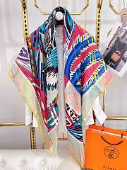 Hermes fox scarf 140cm - 4