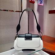 Prada White & Black Sidonie Shoulder Bag - 6