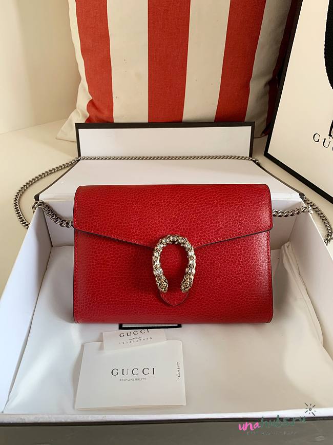 Gucci Dionysus Chain Red Wallet - 1