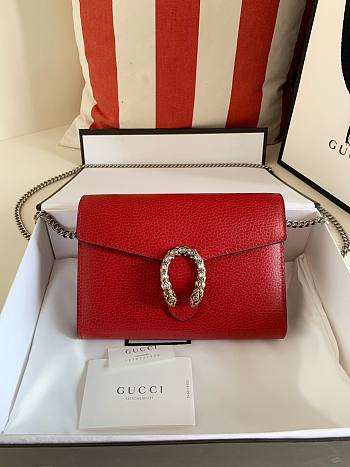 Gucci Dionysus Chain Red Wallet