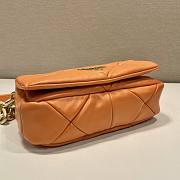 Prada System Nappa Patchwork Orange Shoulder Bag - 5