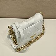 Prada System Nappa Patchwork White Shoulder Bag - 6