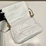 Prada System Nappa Patchwork White Shoulder Bag - 4