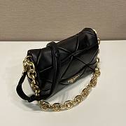 Prada System Nappa Patchwork Black Shoulder Bag  - 5