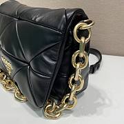 Prada System Nappa Patchwork Black Shoulder Bag  - 4